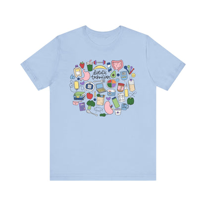 Dietetic Technician Doodles Tee