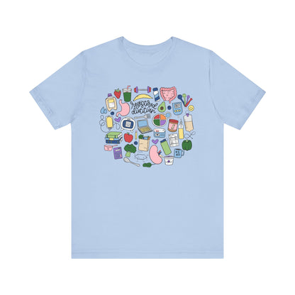 Registered Dietitian Doodles Tee