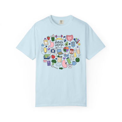 Dietetic Intern Doodles Tee