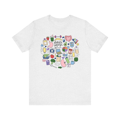 Dietetic Intern Doodles Tee