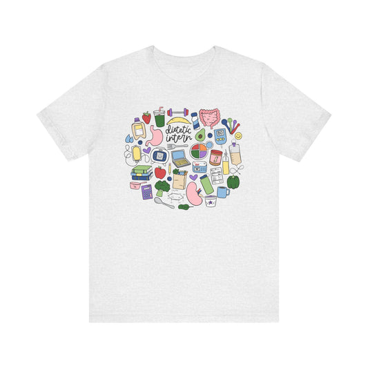 Dietetic Intern Doodles Tee