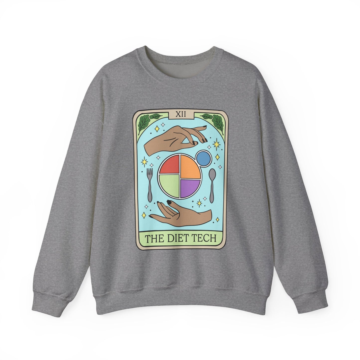 Diet Tech Tarot Card Full Color Sweatshirt