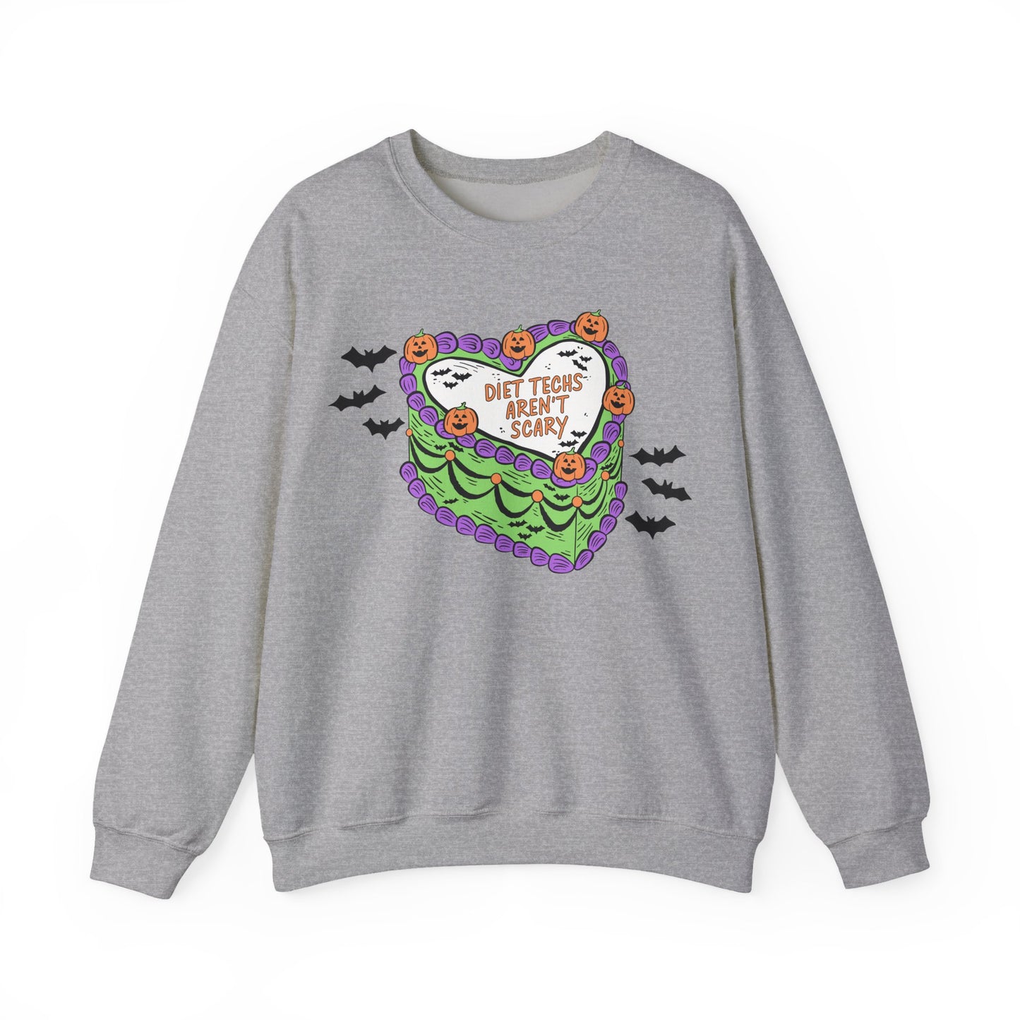 Diet Techs Aren't Scary Halloween Cake Sweatshirt