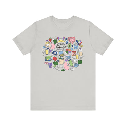 Dietetic Technician Doodles Tee