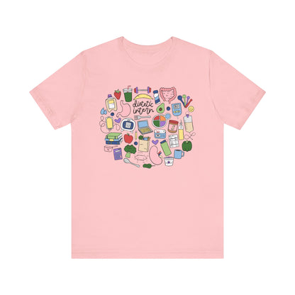 Dietetic Intern Doodles Tee