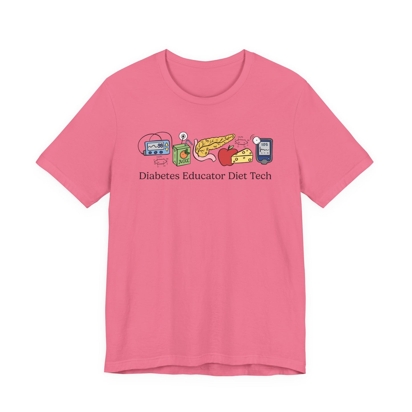 Diabetes Educator Diet Tech Doodles Tee