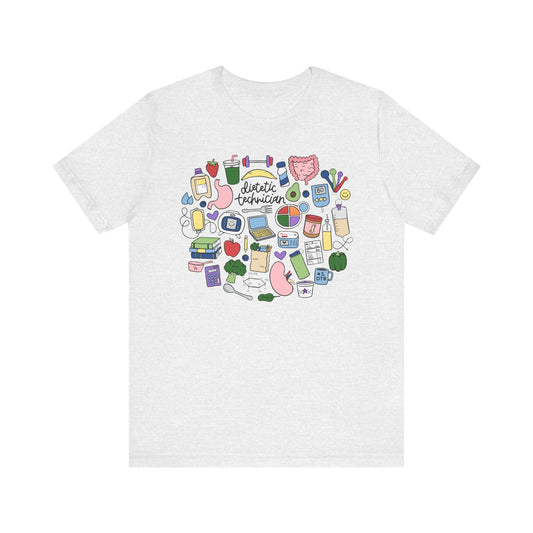 Dietetic Technician Doodles Tee