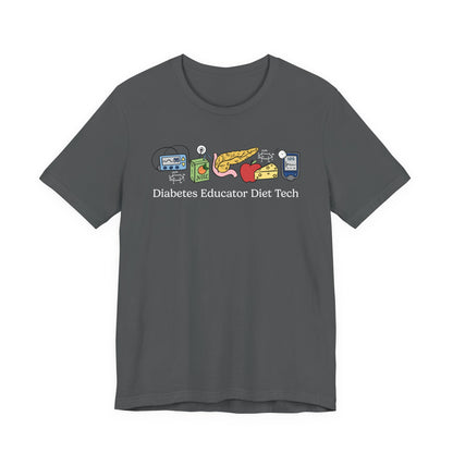 Diabetes Educator Diet Tech Doodles Tee