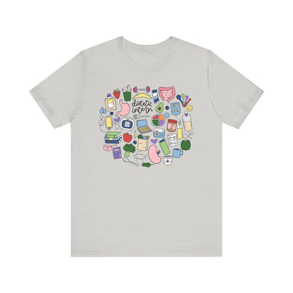 Dietetic Intern Doodles Tee