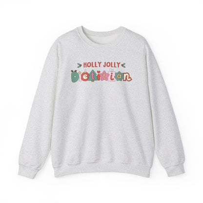 Ash Gray sweatshirt with 'Holly Jolly Dietitian' text on a white background