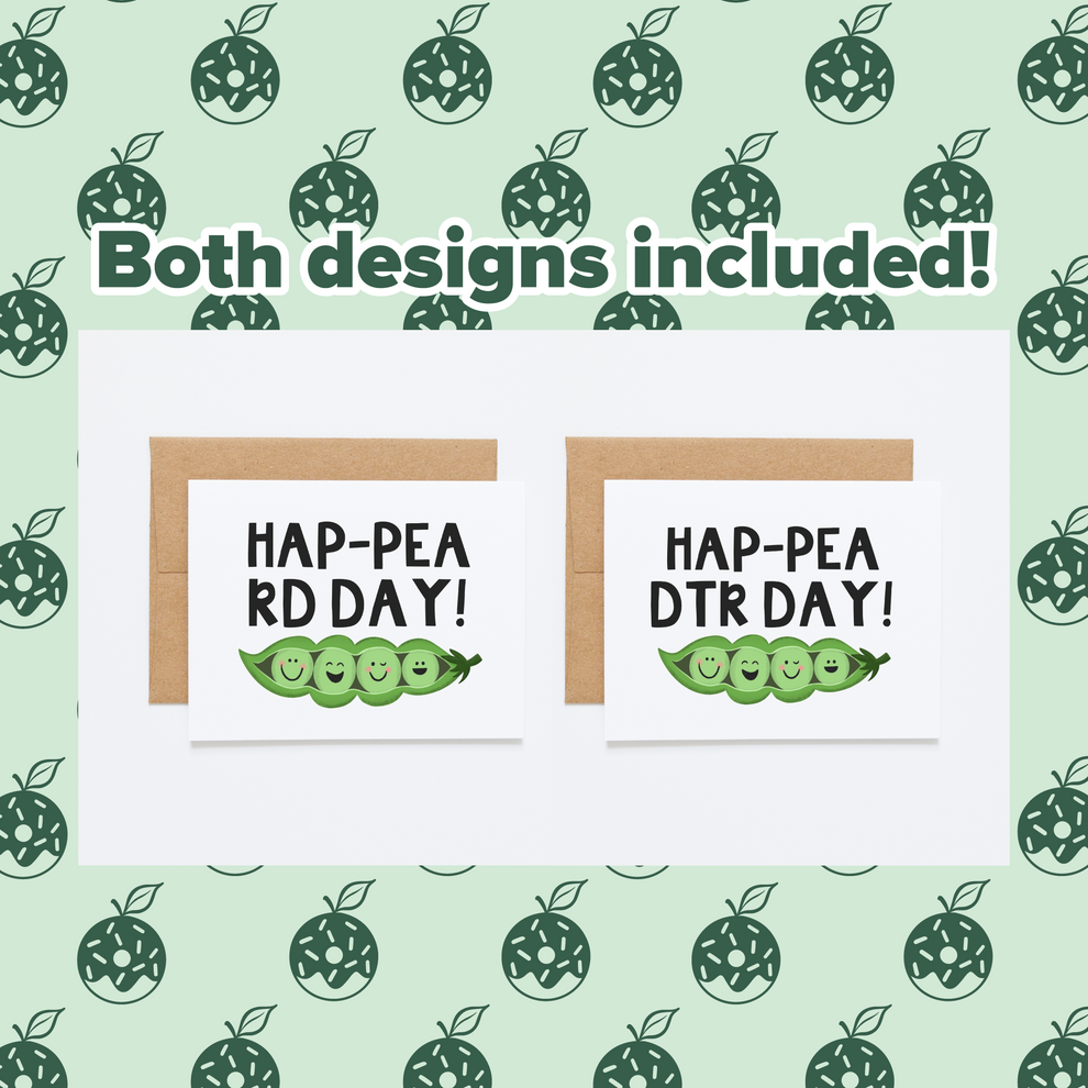 Hap-pea RD Day Printable Card – Donut Season