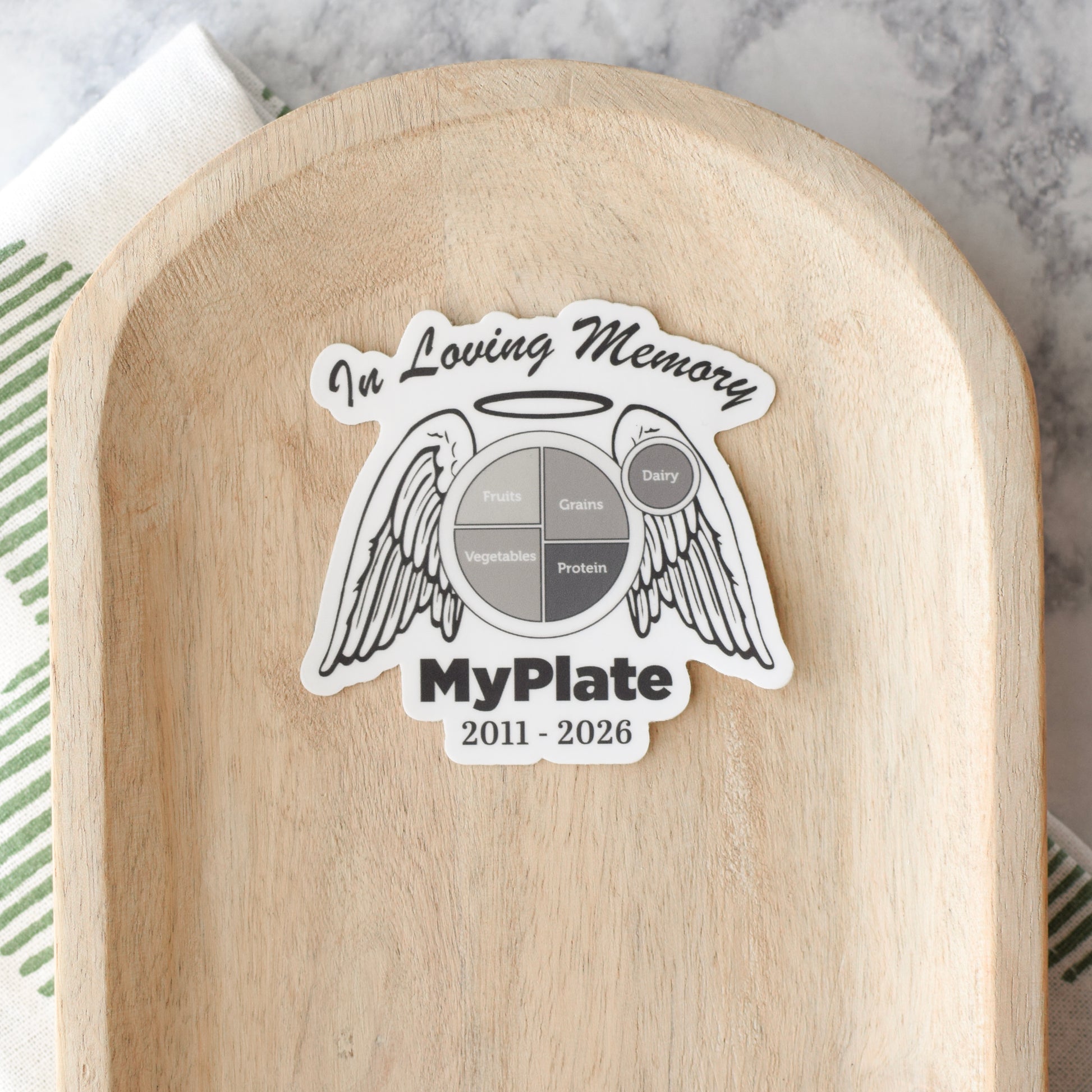 MyPlate In Loving Memory Sticker – Donut Season