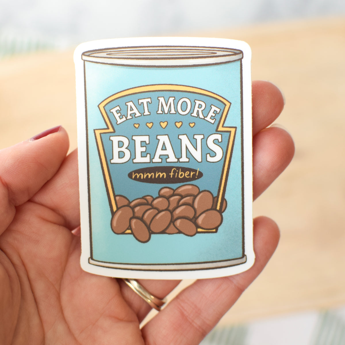 Beans Can Sticker Eat More Beans Sticker – Donut Season
