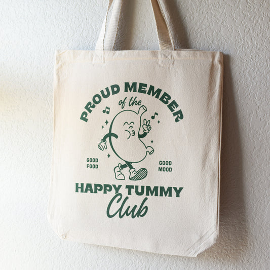 Happy Tummy Club Tote Bag