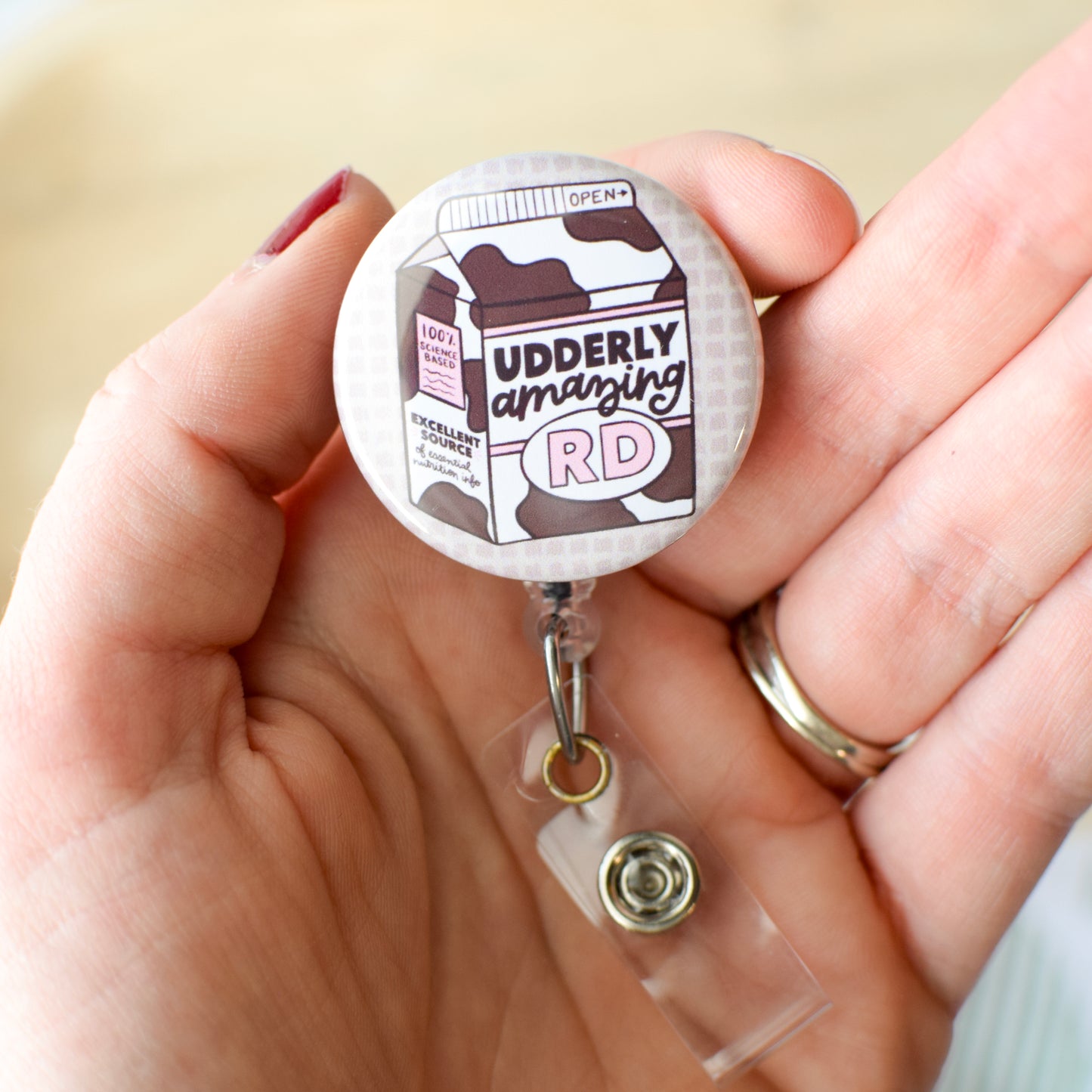 Udderly Amazing RD Badge Reel + Topper