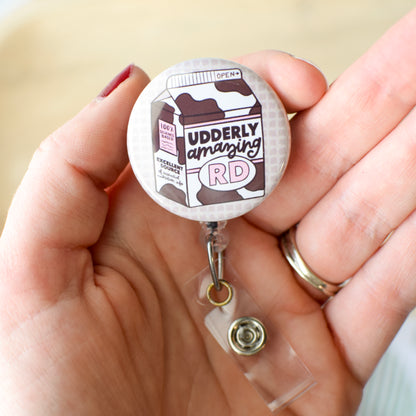 Udderly Amazing RD Badge Reel + Topper