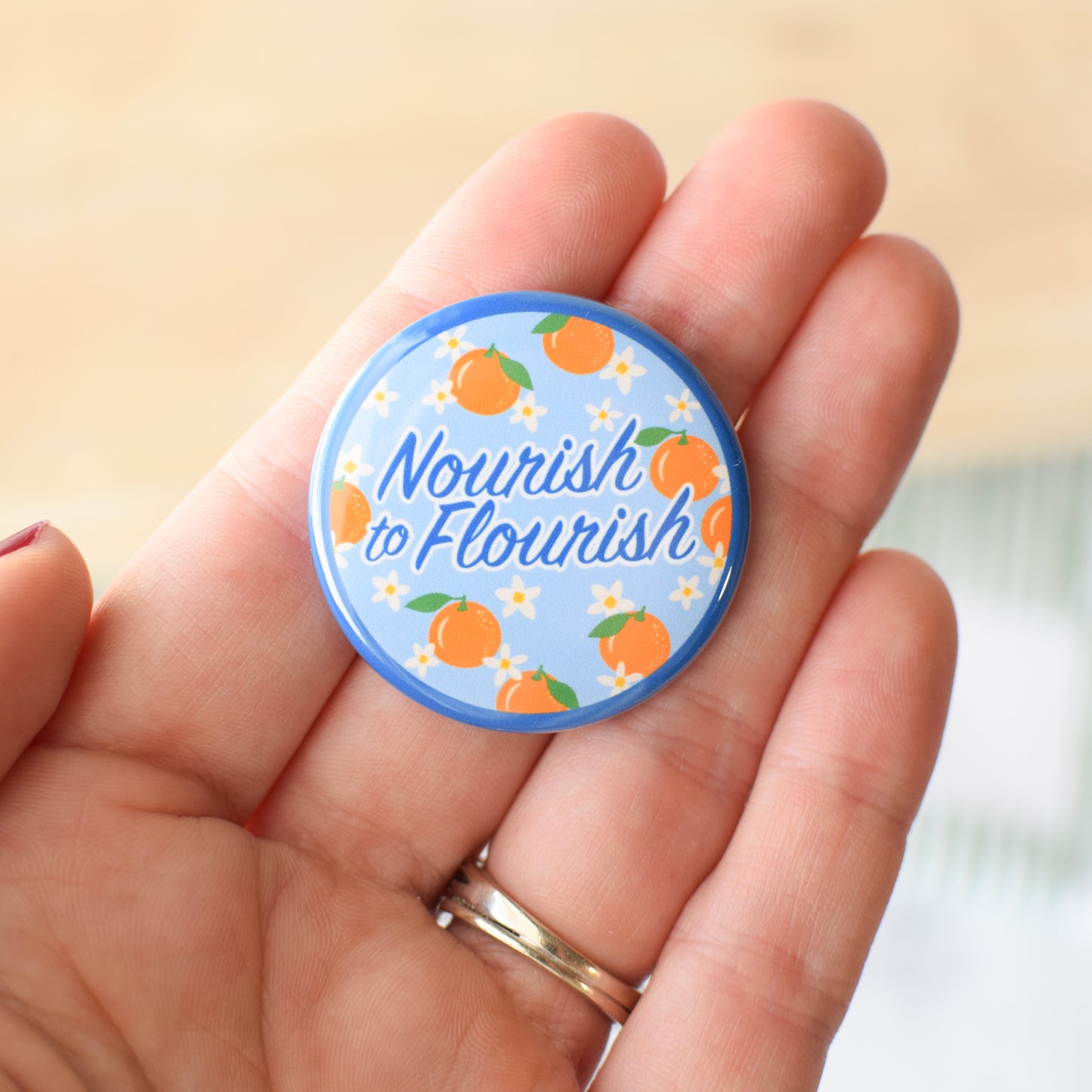 Nourish to Flourish Badge Reel + Topper
