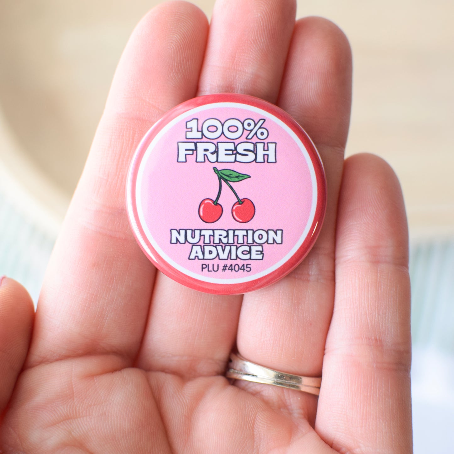 100% Fresh Nutrition Advice Badge Reel + Topper