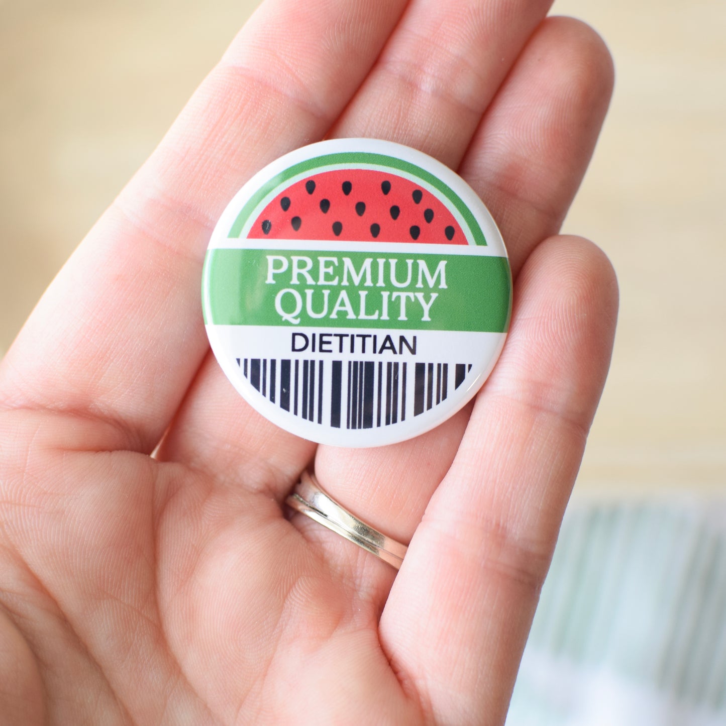Premium Quality Dietitian Button or Magnet