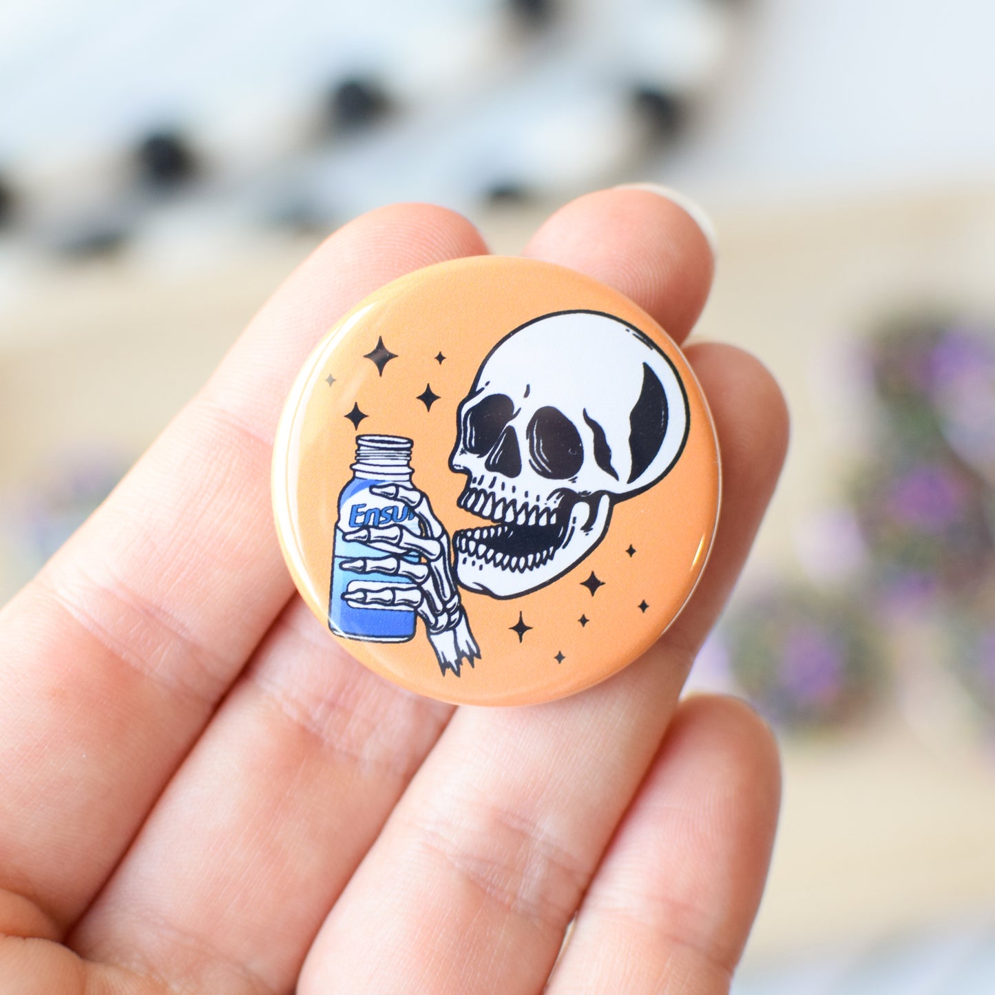 Skeleton Badge Reel + Topper