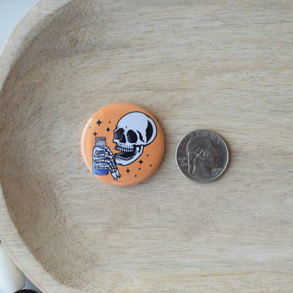 Skeleton Badge Reel + Topper