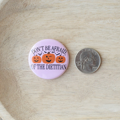 Don't Be Afraid of the Dietitian Badge Reel + Topper