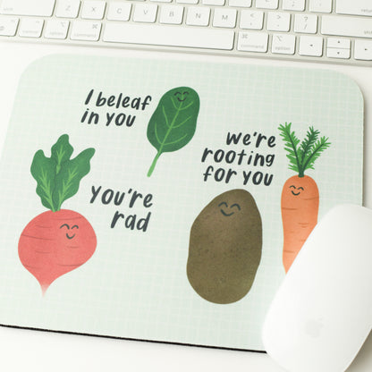 Encouraging Veggies Mouse Pad