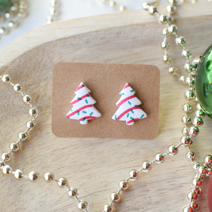 Christmas Tree Cakes Stud Earrings [Imperfect]