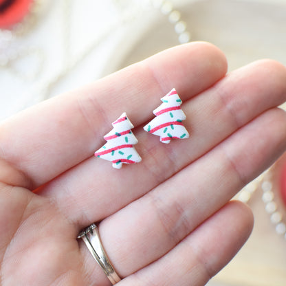 Christmas Tree Cakes Stud Earrings [Imperfect]