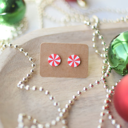 Peppermint Stud Earrings