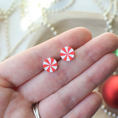 Peppermint Stud Earrings