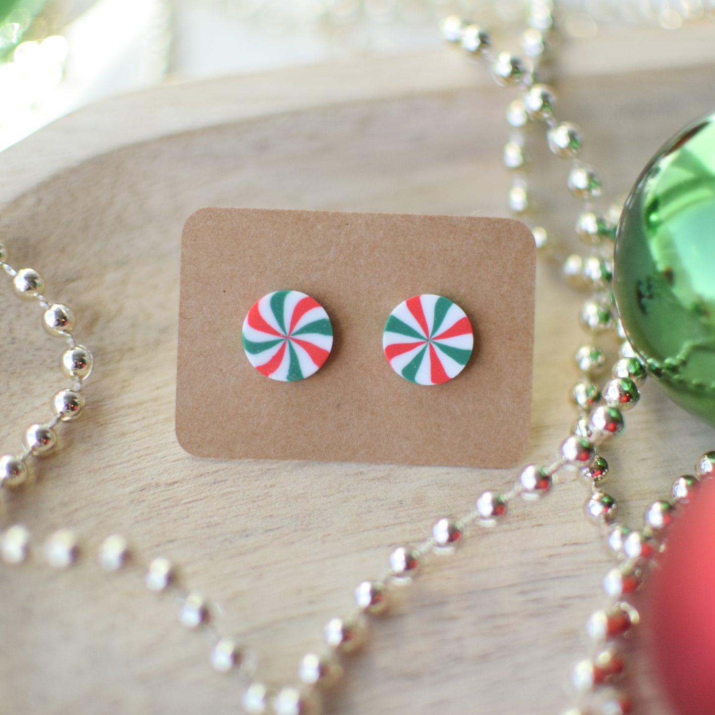 Peppermint Stud Earrings