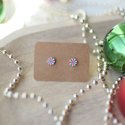 Mini Peppermint Stud Earrings