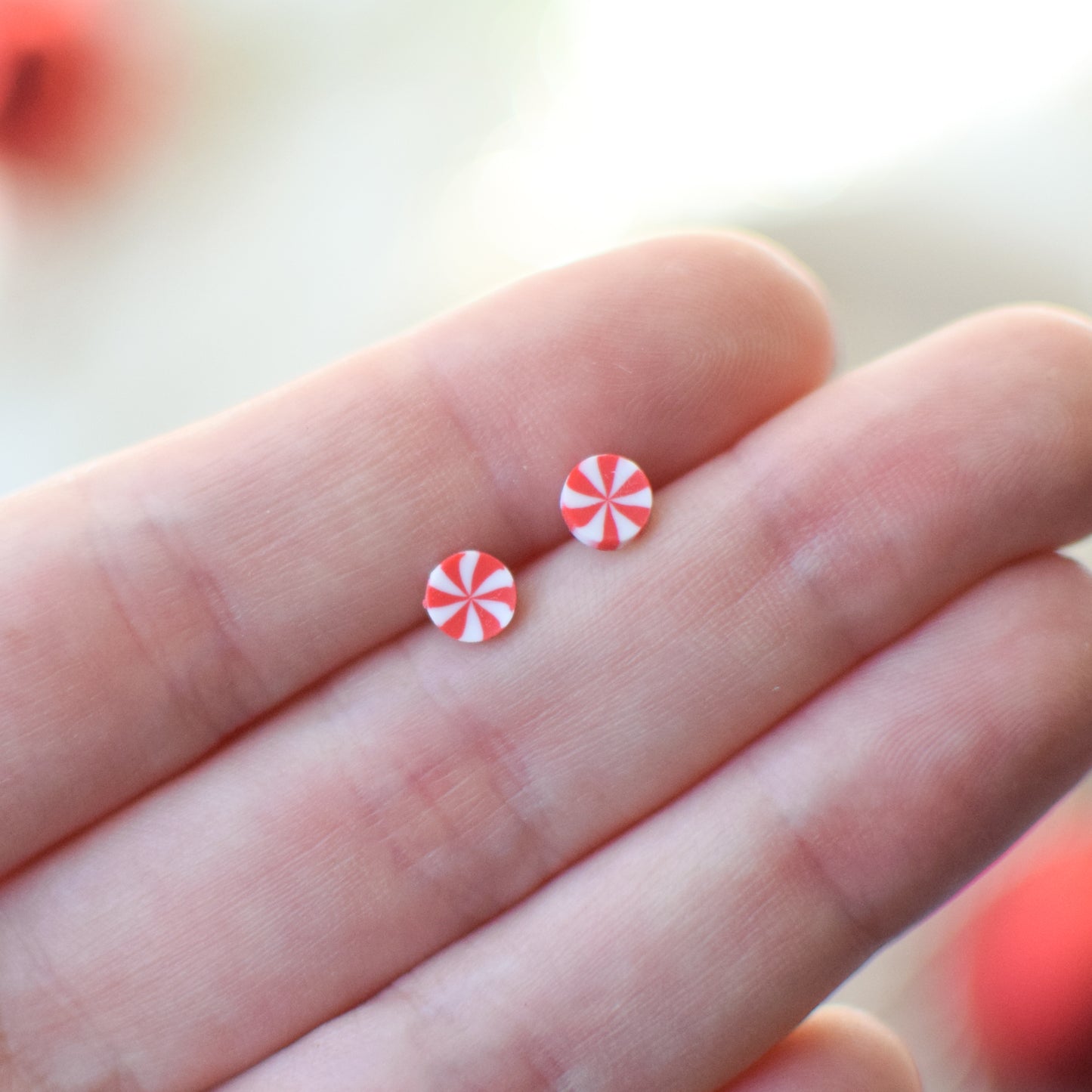 Mini Peppermint Stud Earrings