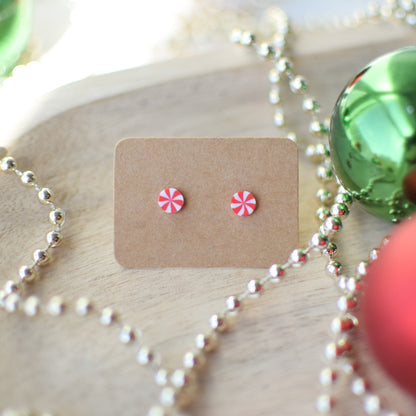 Mini Peppermint Stud Earrings