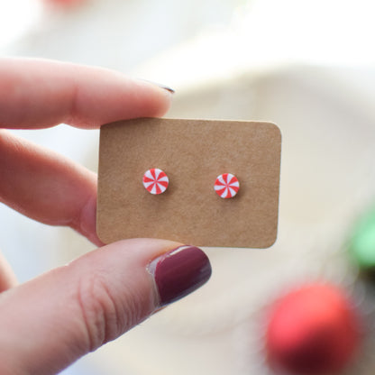 Mini Peppermint Stud Earrings