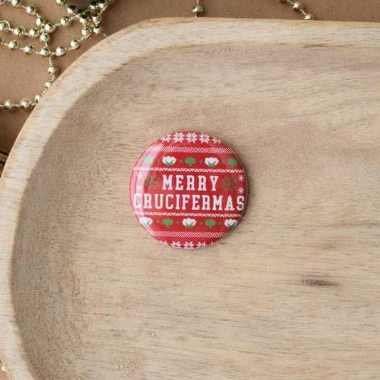 Merry Crucifermas Button or Magnet