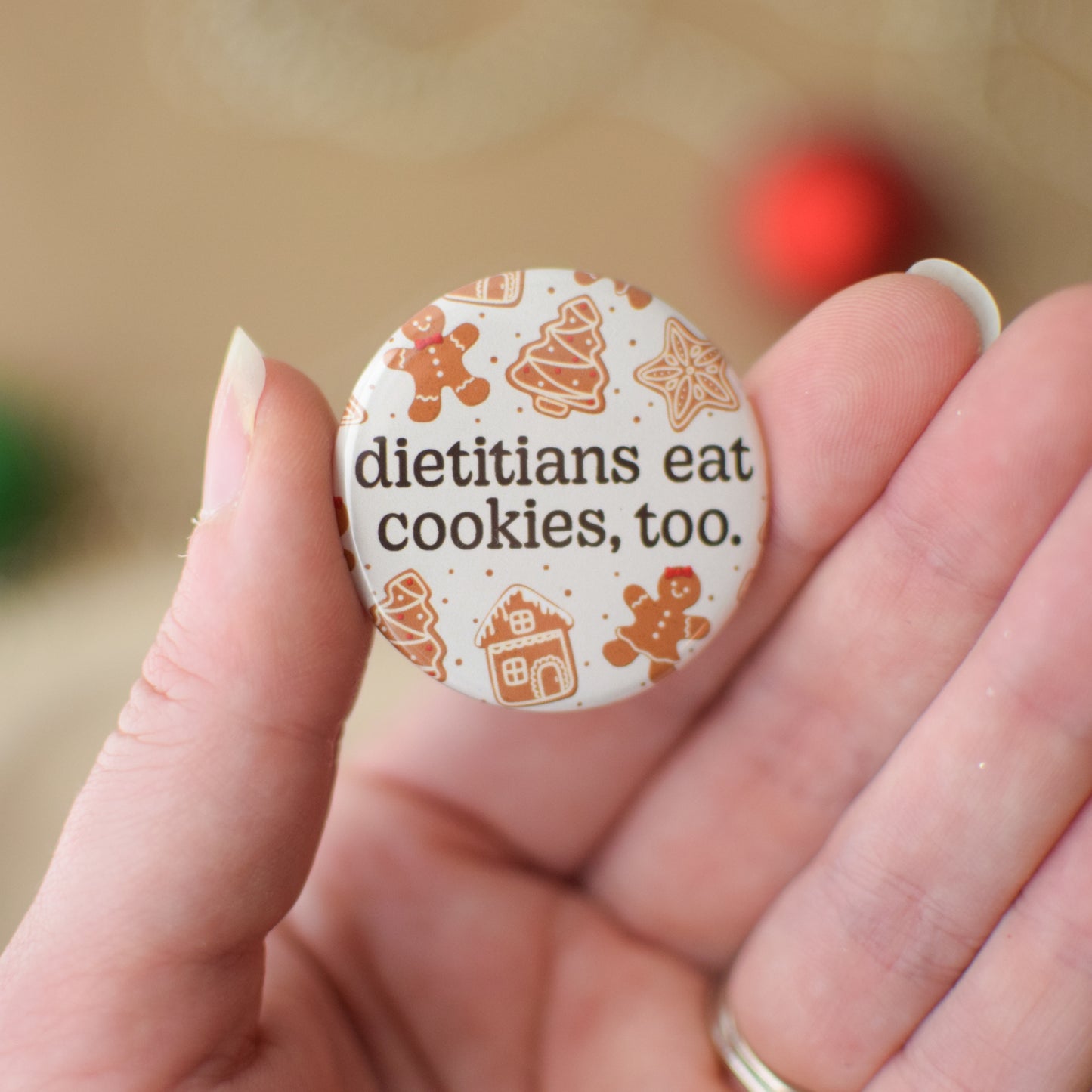 Dietitians Eat Cookies, Too Badge Reel + Topper