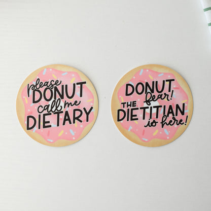 Donut Fear Sticker