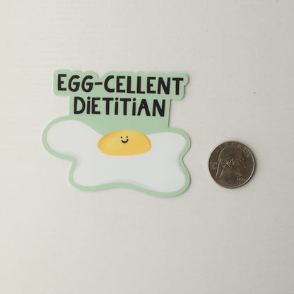 Egg-cellent Dietitian Sticker