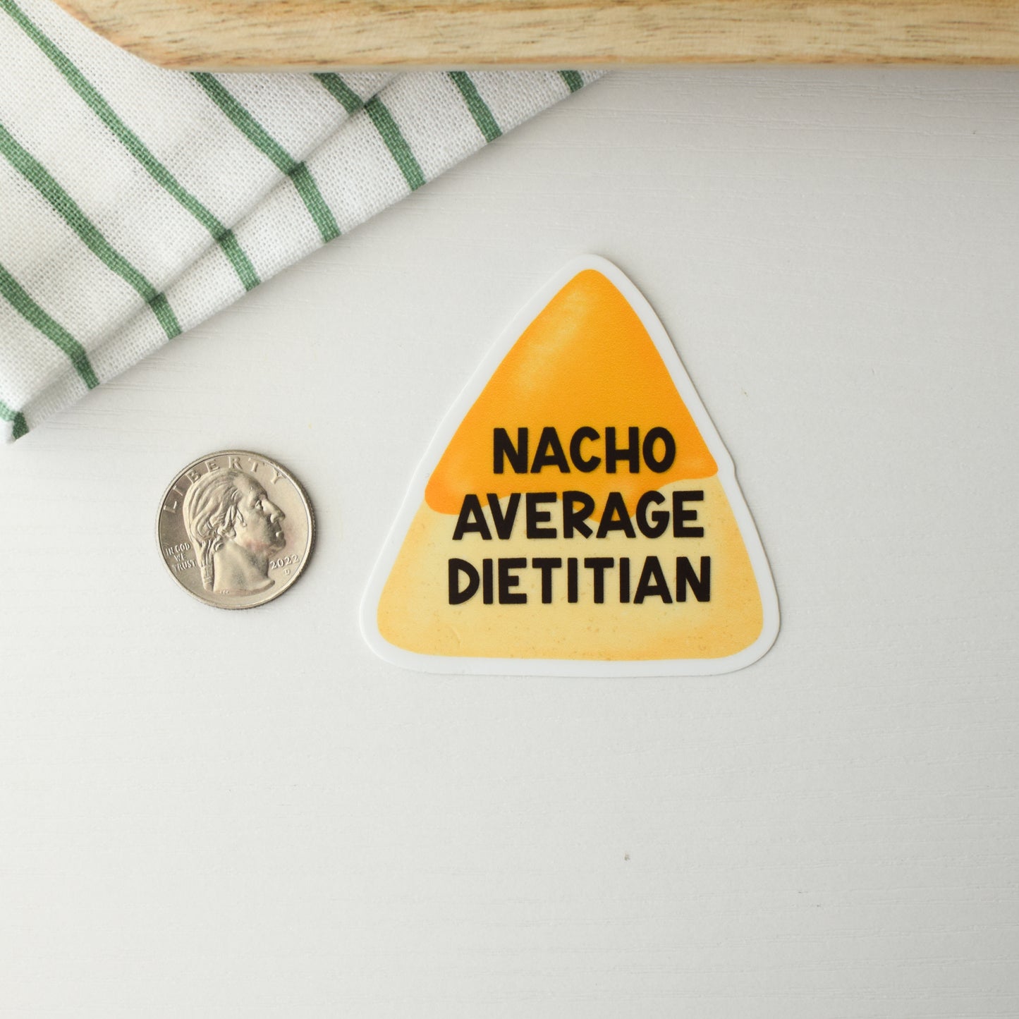 Nacho Average Dietitian Sticker