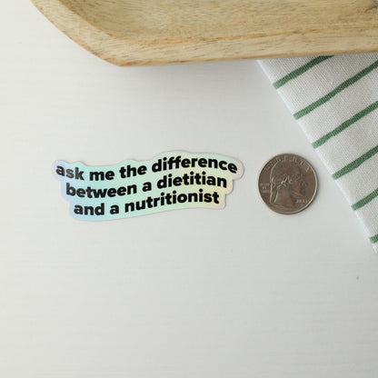 Ask me the Difference Sticker