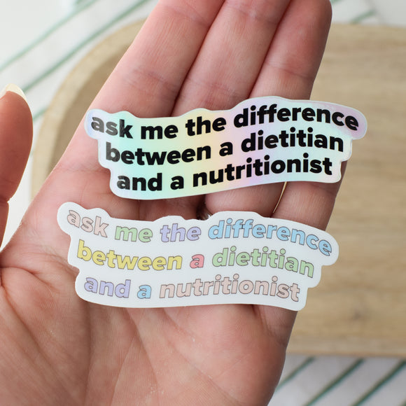 Ask me the Difference Sticker