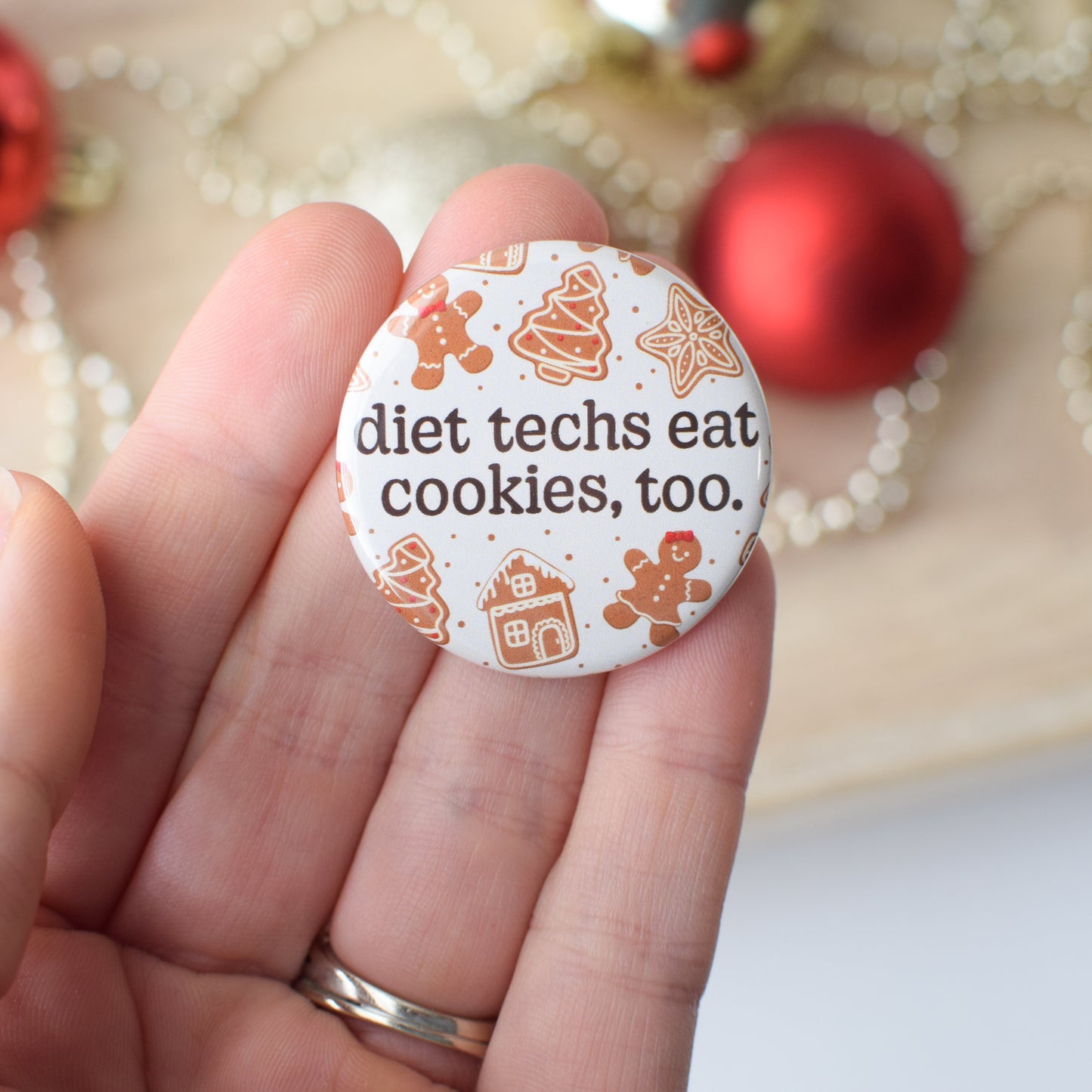 Holiday Diet Tech Button or Magnet Bundle