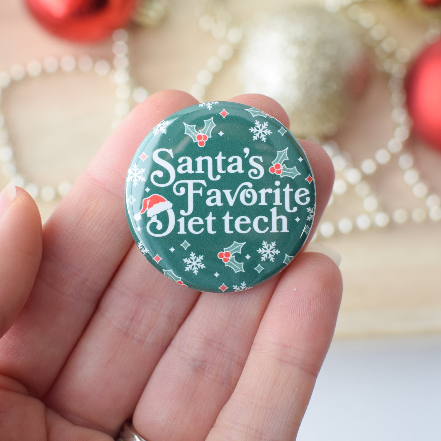 Holiday Diet Tech Button or Magnet Bundle