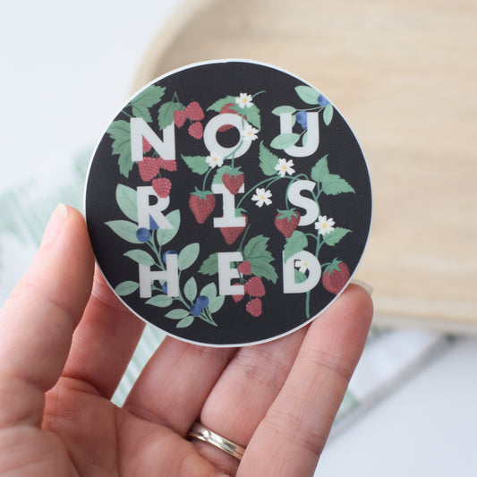 Nourished Waterproof Sticker