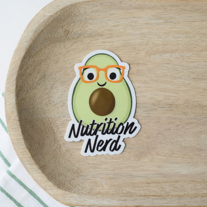 Nutrition Nerd Sticker