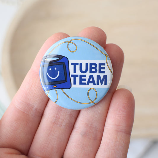Tube Team Button or Magnet