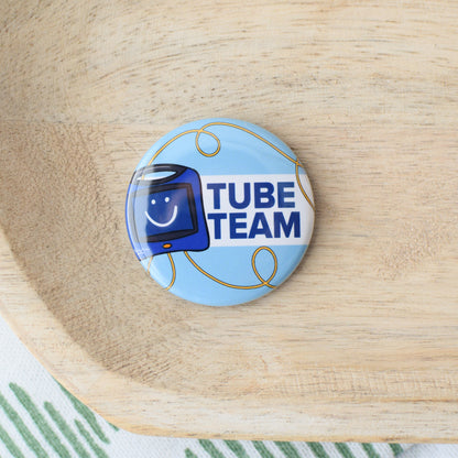 Tube Team Button or Magnet