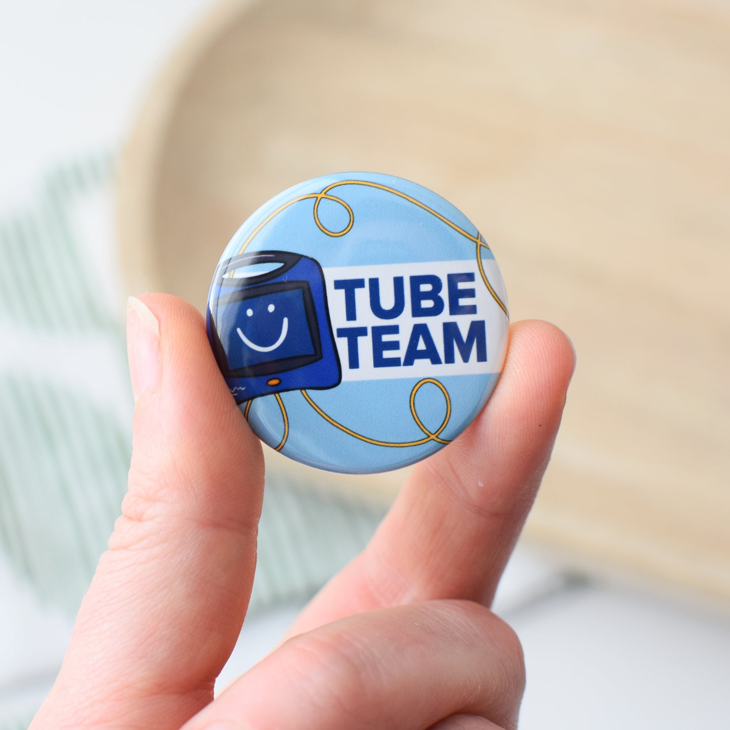 Tube Team Button or Magnet